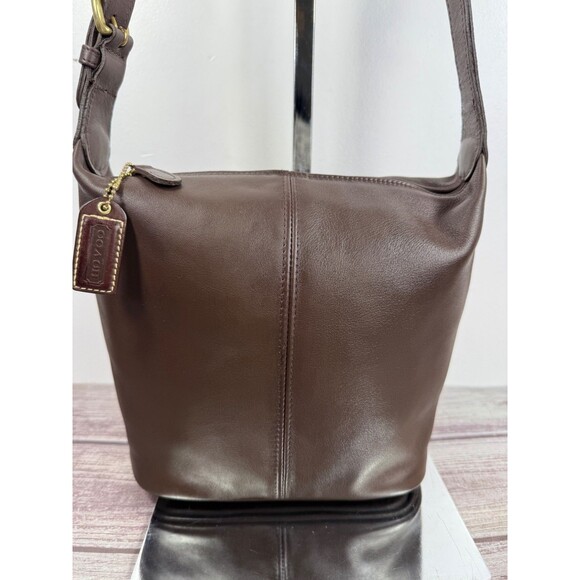 Vintage COACH 4148 Dark Brown Leather Soho Shoulder Bag Made in USA EXCELLENT - Picture 10 of 16